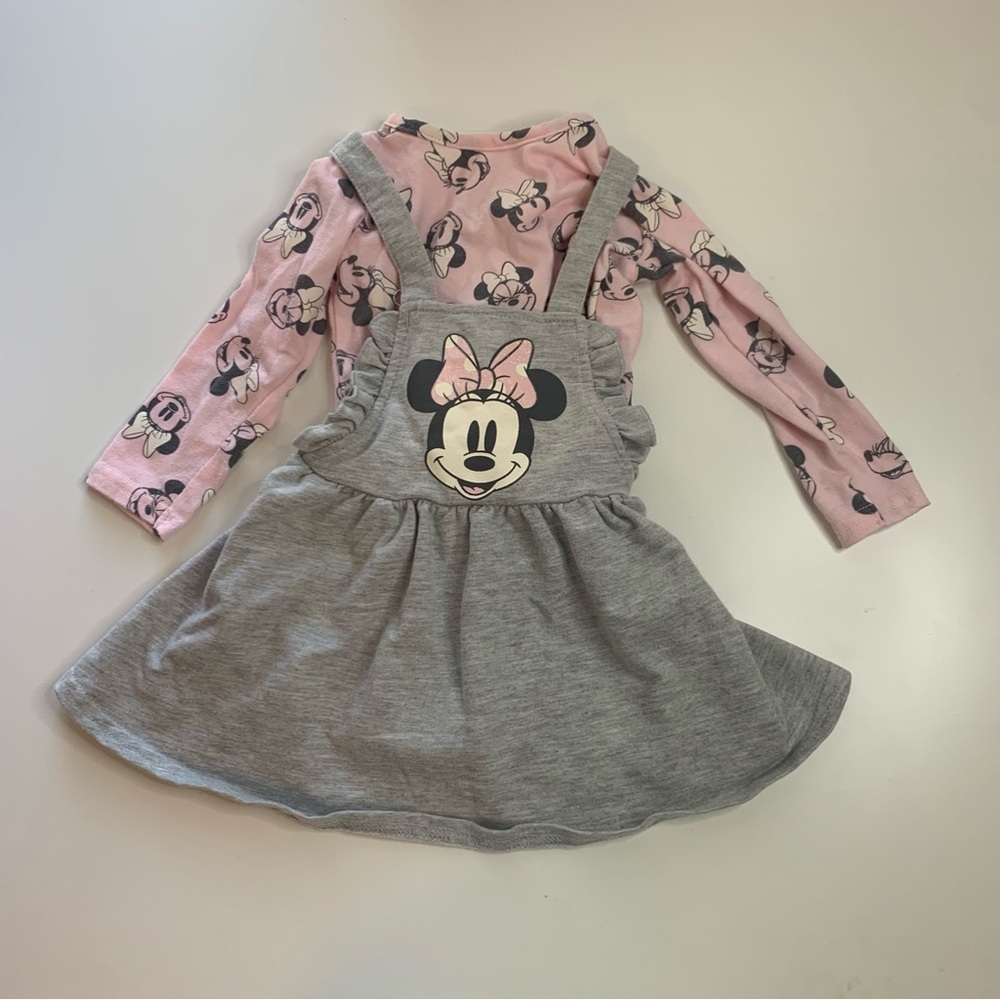 Disney Baby Pink and Gray Outfit